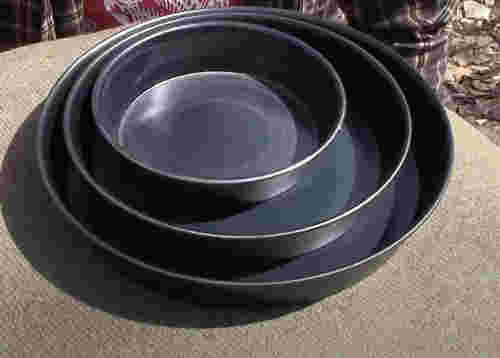 Carbon steel cake pans