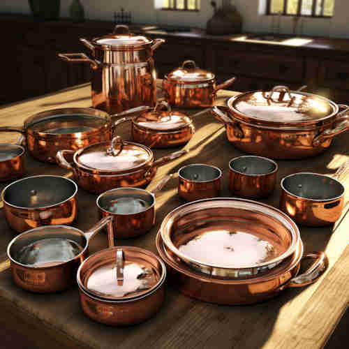 copper cookware set 