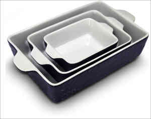 3 pc non stick ceramic bakeware