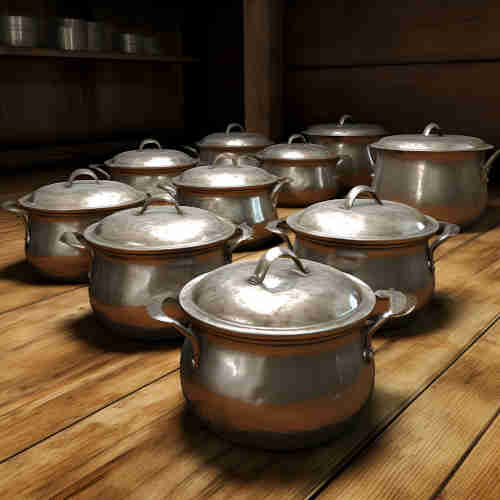 Aluminum cooking pots