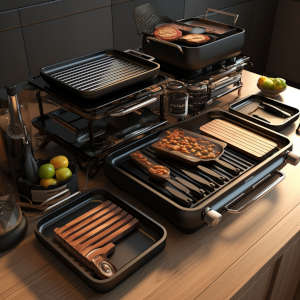 Grill pans for gas stoves