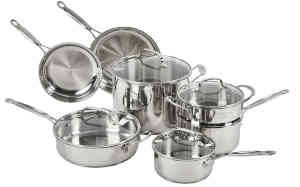 SS cookware set 11 pc