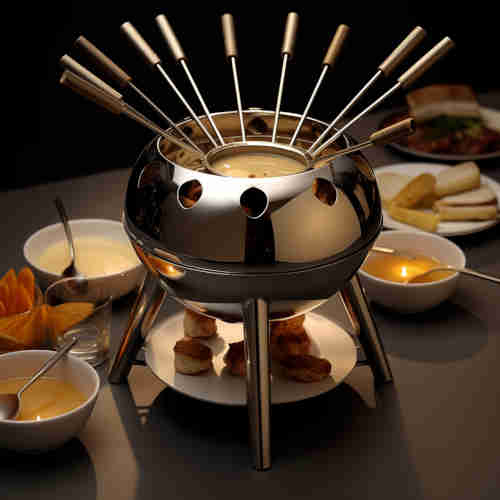 stainless steel fondue pot