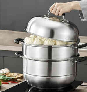 Steam cooking pot