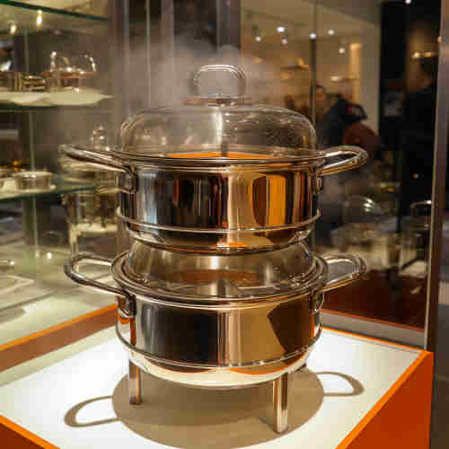 Steam cooking pots