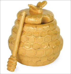 Stone honey pot