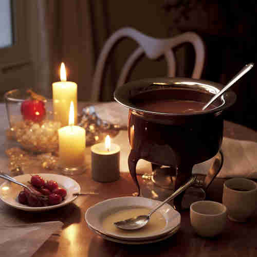 candle fondue pot