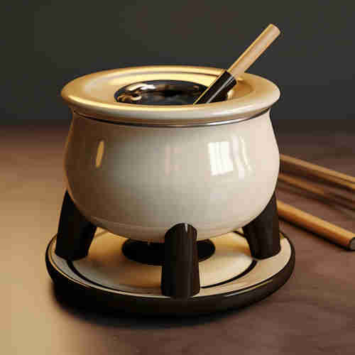 ceramic fondue pot