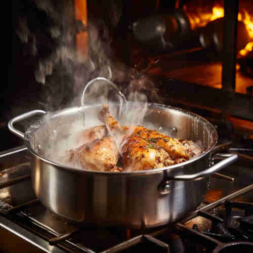 cooking_chicken_in_stainless_steel_pot