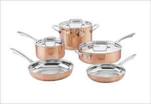 copper cooking set