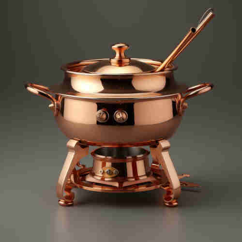 copper fondue pot