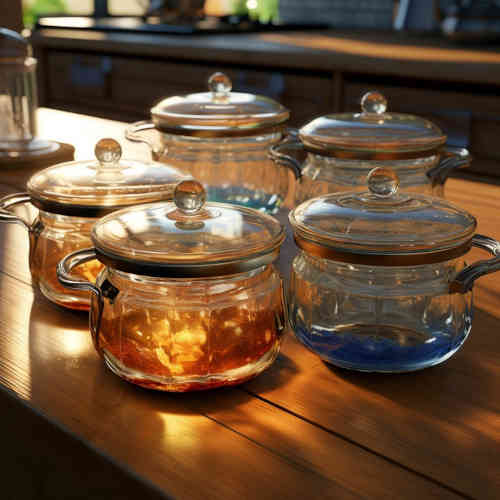 glass cooking pots