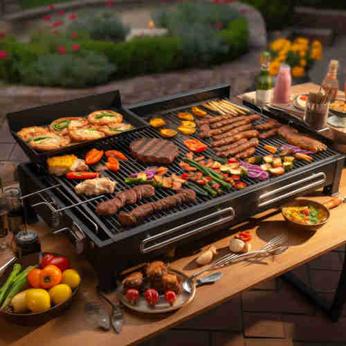 outdoor_grill_griddle_combo_charcoal_heating