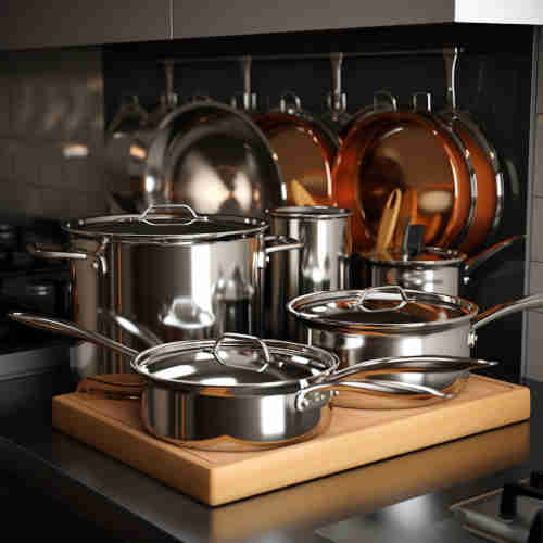 stainless steel cookware set 