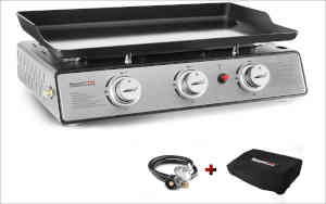 table top gas grill driddle 3 burner