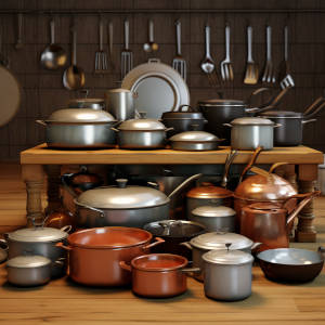 a full range of cookware