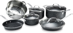 granite coated non stick cookware set